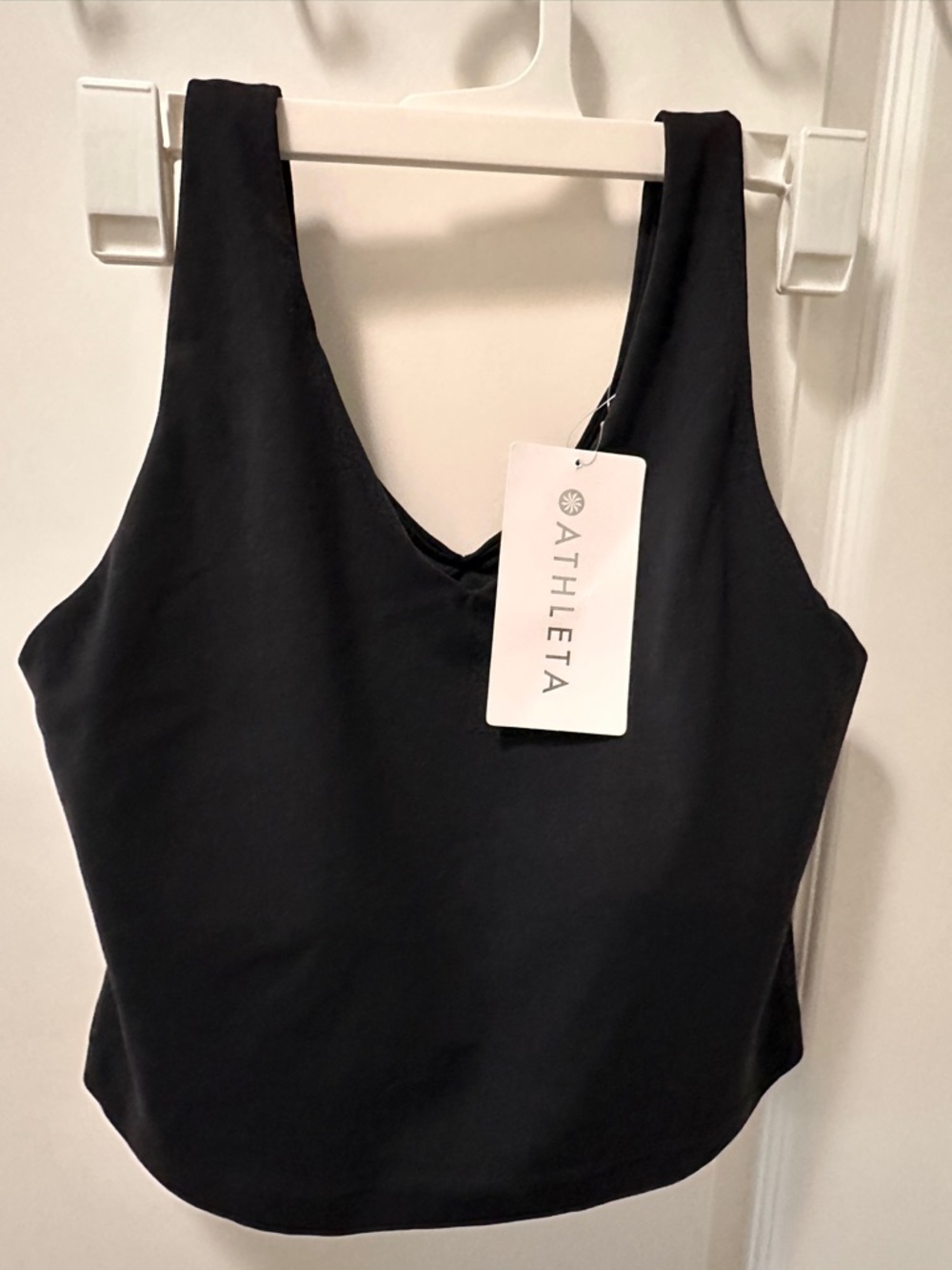 Athleta Black V-Neck Tank Top